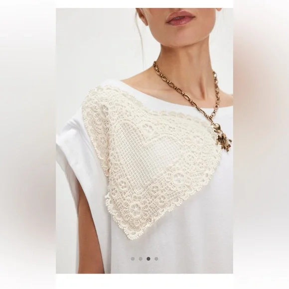 NWT Tricia Fix Heart Tee M - Oversized - Picture 3 of 6